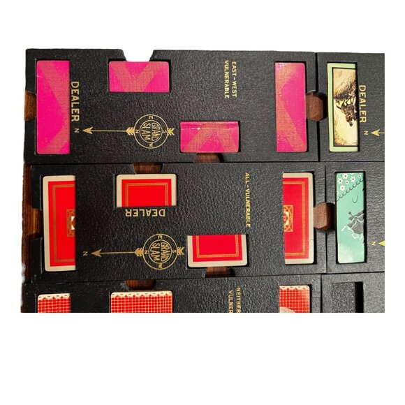 Vtg Duplicate Bridge Game Set w/Guide Bridge Headquarters NY 16 Trays w/Cards - Picture 16 of 16